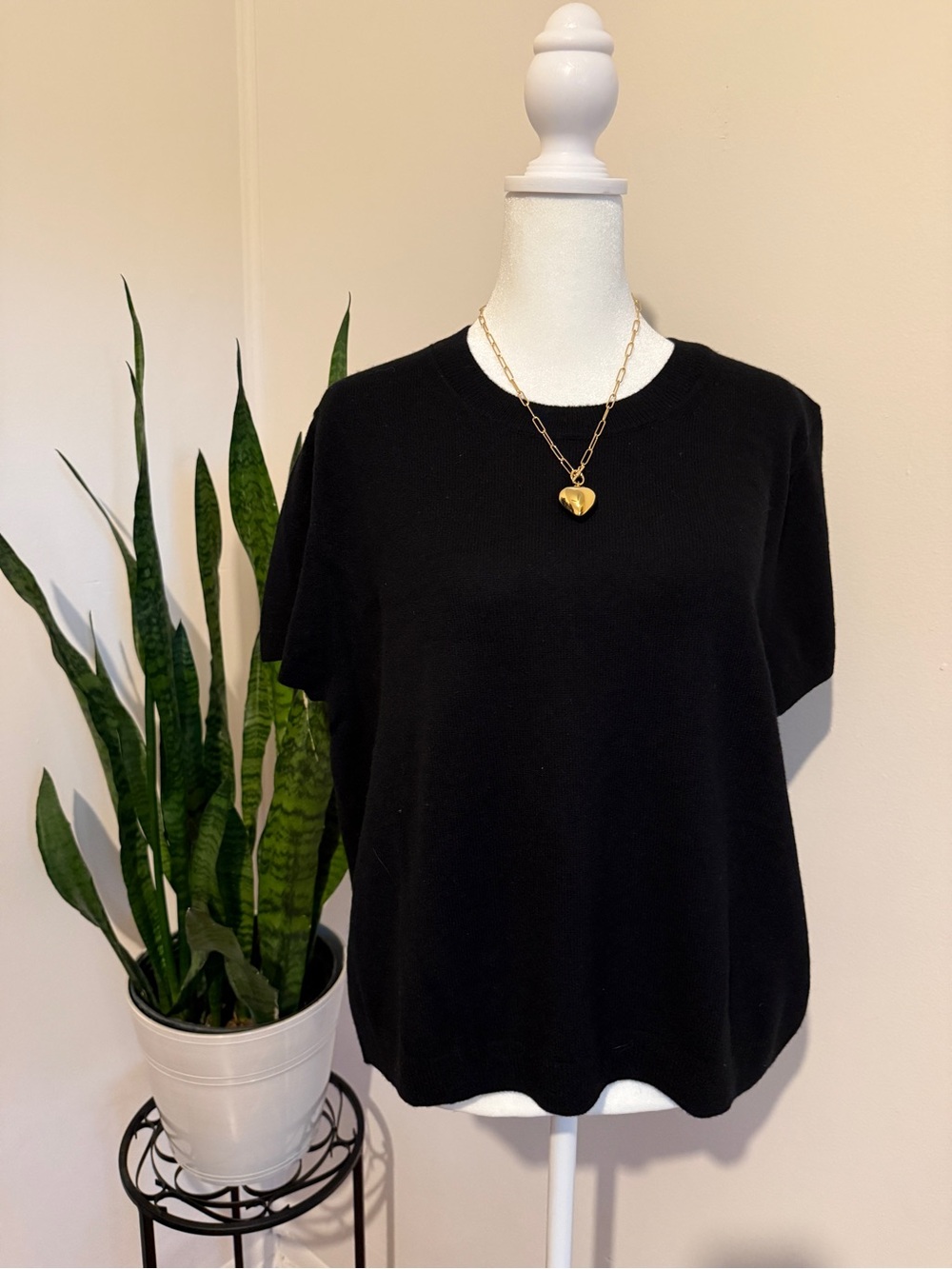 Quince | Black Mongolian Cashmere Tee